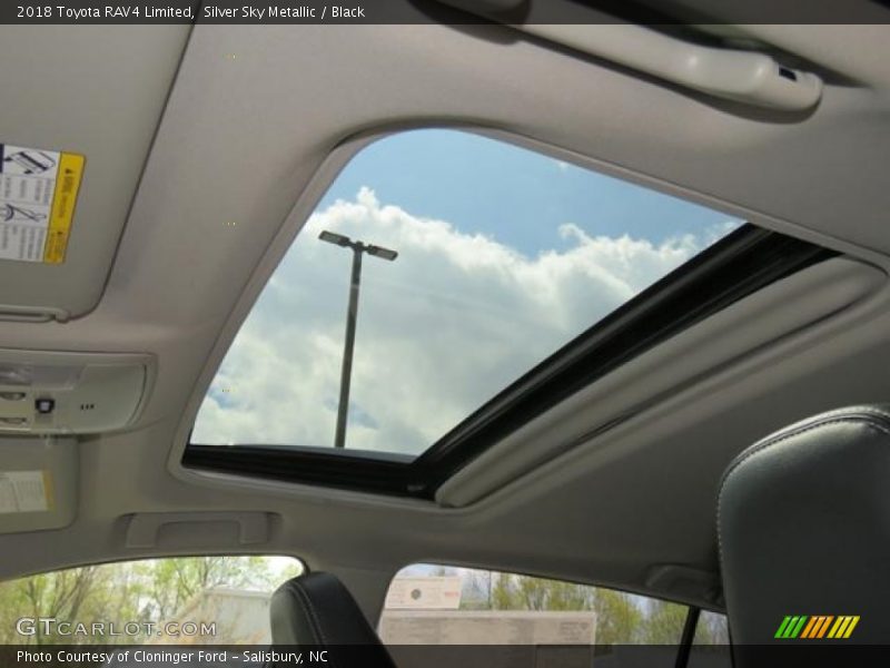 Silver Sky Metallic / Black 2018 Toyota RAV4 Limited