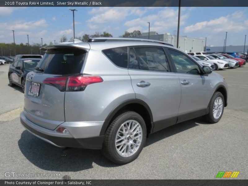 Silver Sky Metallic / Black 2018 Toyota RAV4 Limited