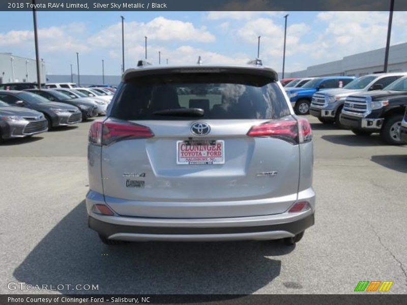 Silver Sky Metallic / Black 2018 Toyota RAV4 Limited