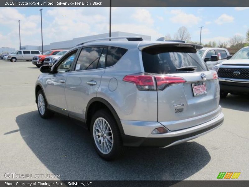 Silver Sky Metallic / Black 2018 Toyota RAV4 Limited