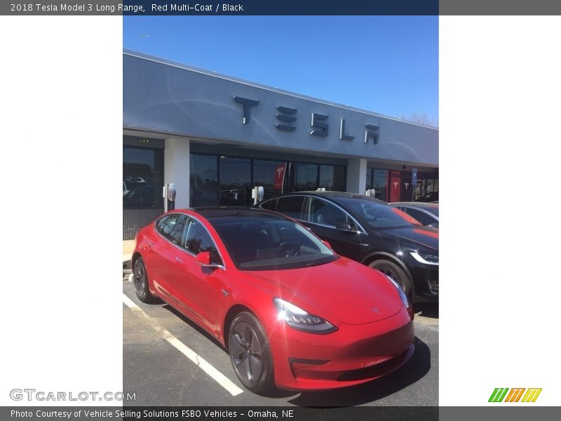  2018 Model 3 Long Range Red Multi-Coat