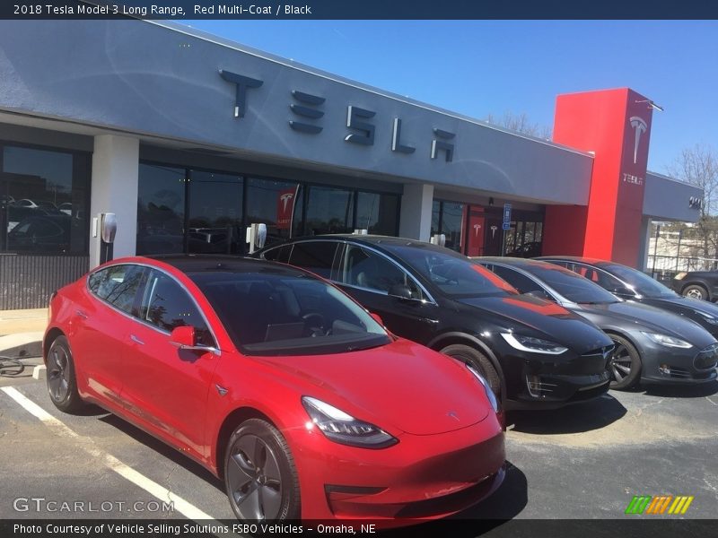  2018 Model 3 Long Range Red Multi-Coat