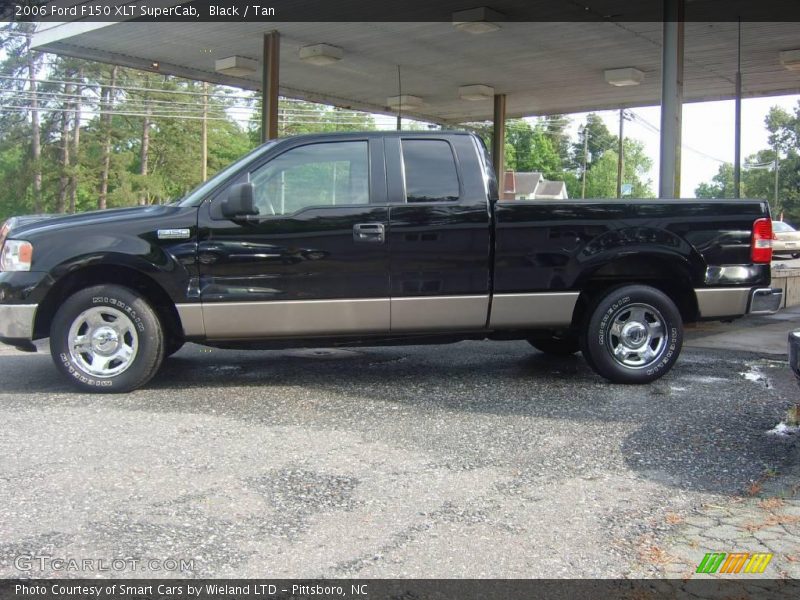 Black / Tan 2006 Ford F150 XLT SuperCab