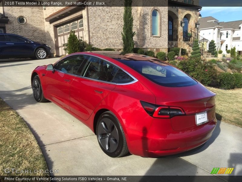 Red Multi-Coat / Black 2018 Tesla Model 3 Long Range