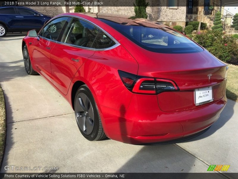 Red Multi-Coat / Black 2018 Tesla Model 3 Long Range