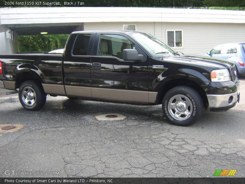 Black / Tan 2006 Ford F150 XLT SuperCab