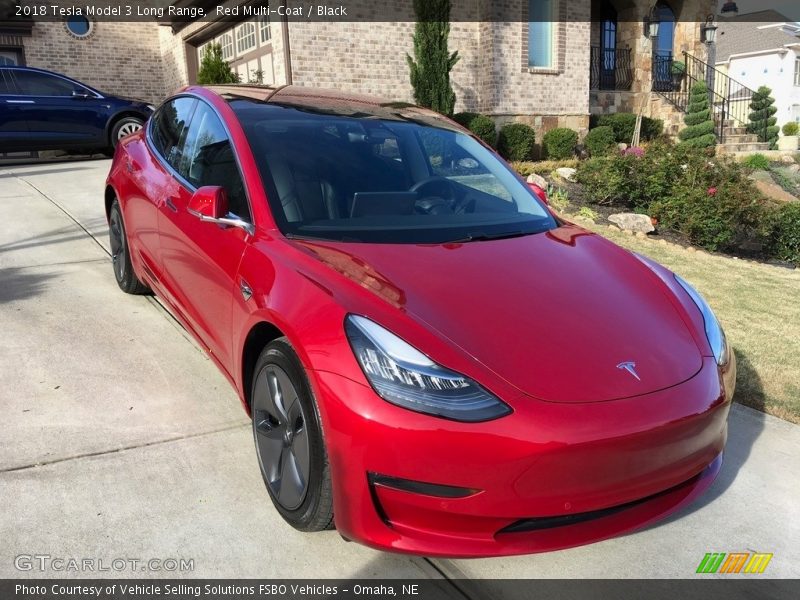  2018 Model 3 Long Range Red Multi-Coat