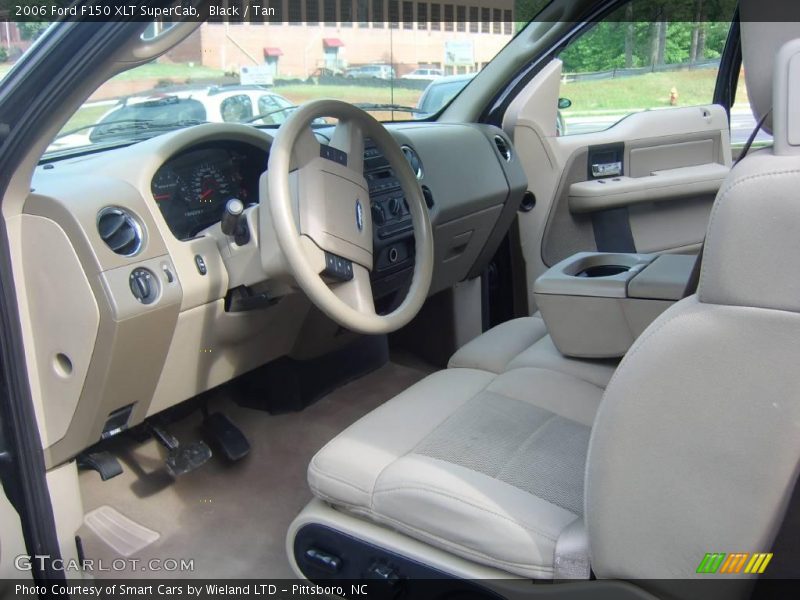 Black / Tan 2006 Ford F150 XLT SuperCab