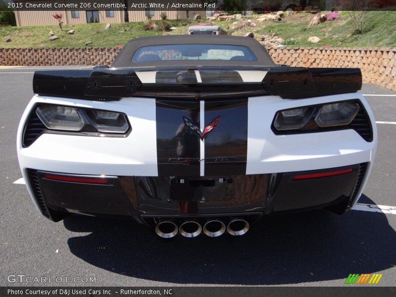 Arctic White / Adrenaline Red 2015 Chevrolet Corvette Z06 Convertible