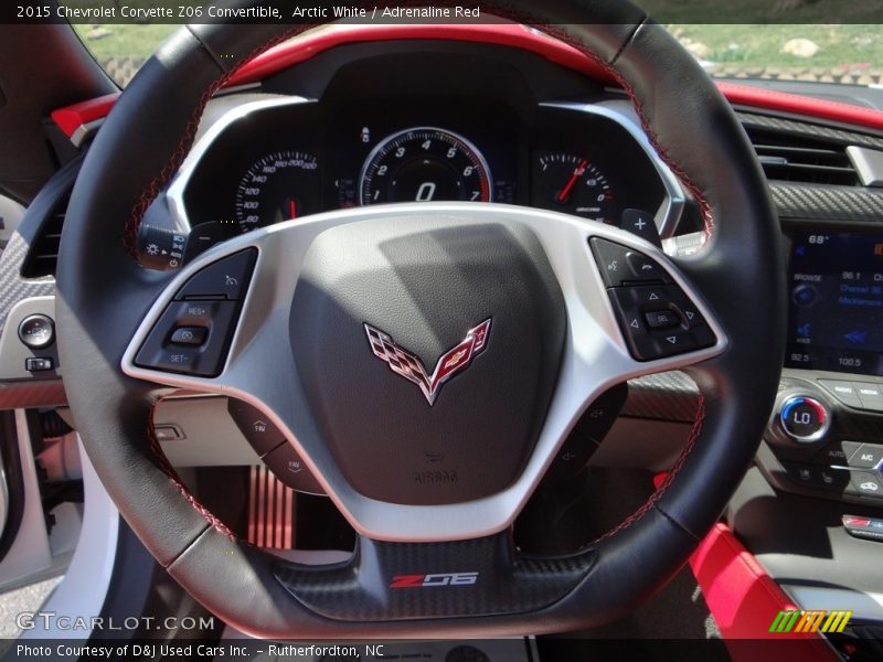 Arctic White / Adrenaline Red 2015 Chevrolet Corvette Z06 Convertible