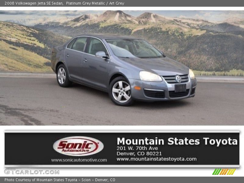 Platinum Grey Metallic / Art Grey 2008 Volkswagen Jetta SE Sedan