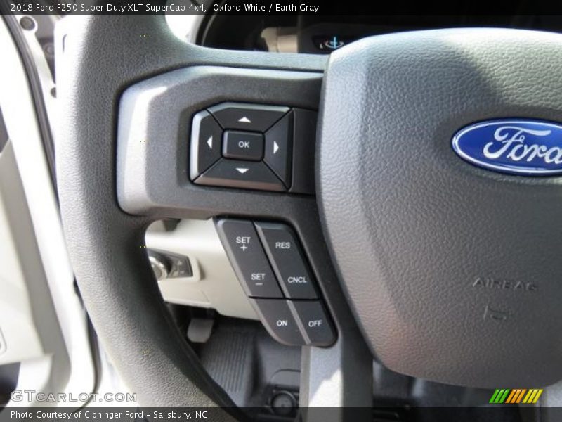 Oxford White / Earth Gray 2018 Ford F250 Super Duty XLT SuperCab 4x4