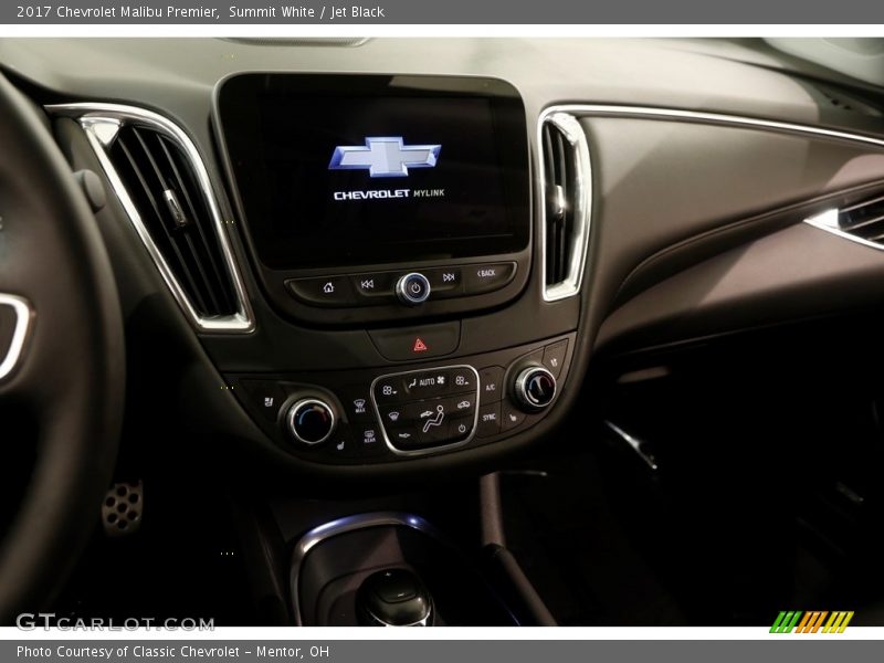 Summit White / Jet Black 2017 Chevrolet Malibu Premier
