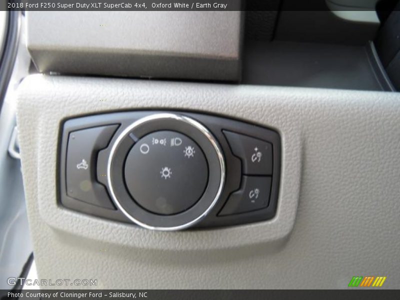Oxford White / Earth Gray 2018 Ford F250 Super Duty XLT SuperCab 4x4