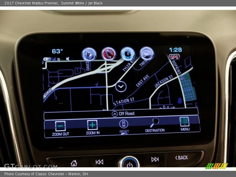 Summit White / Jet Black 2017 Chevrolet Malibu Premier