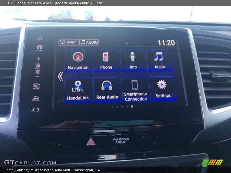Modern Steel Metallic / Black 2018 Honda Pilot Elite AWD