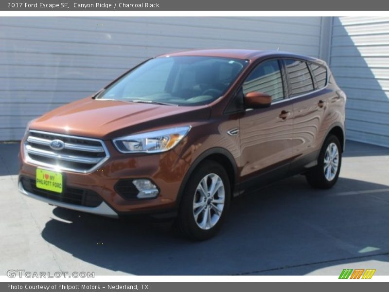 Canyon Ridge / Charcoal Black 2017 Ford Escape SE