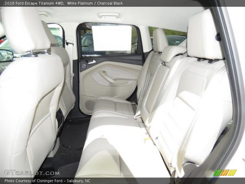 White Platinum / Charcoal Black 2018 Ford Escape Titanium 4WD