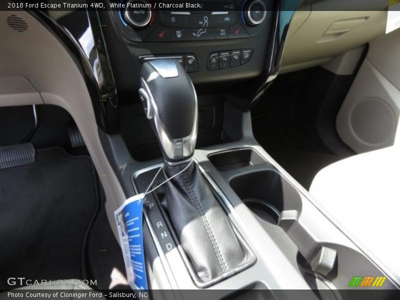 White Platinum / Charcoal Black 2018 Ford Escape Titanium 4WD