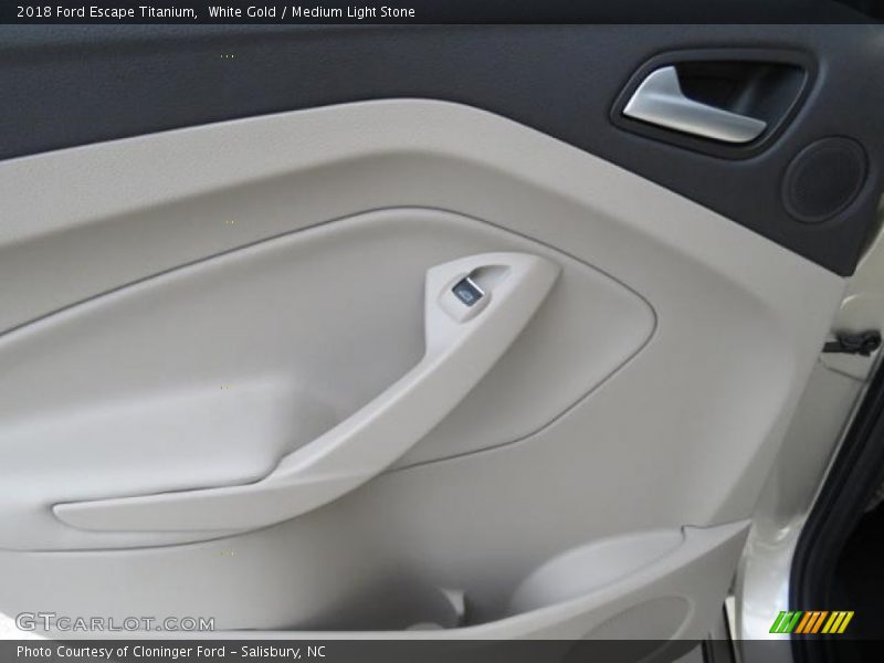 White Gold / Medium Light Stone 2018 Ford Escape Titanium