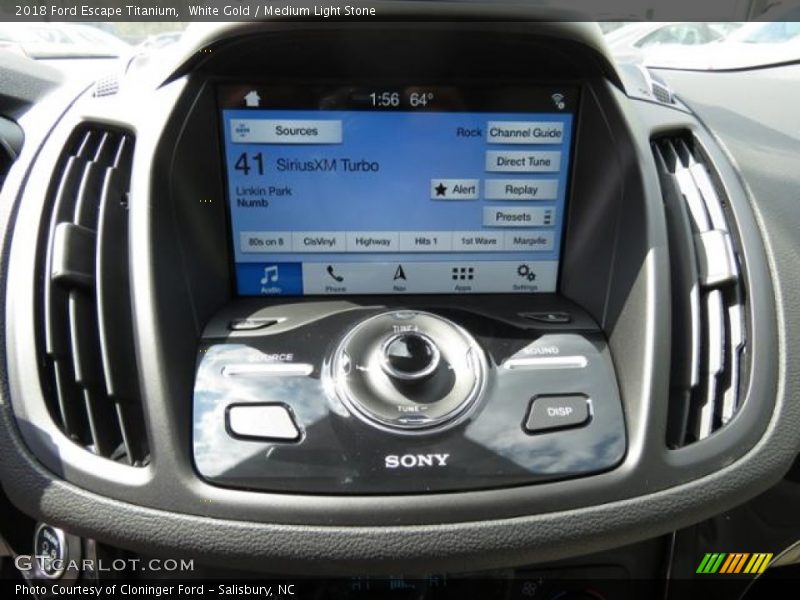 White Gold / Medium Light Stone 2018 Ford Escape Titanium