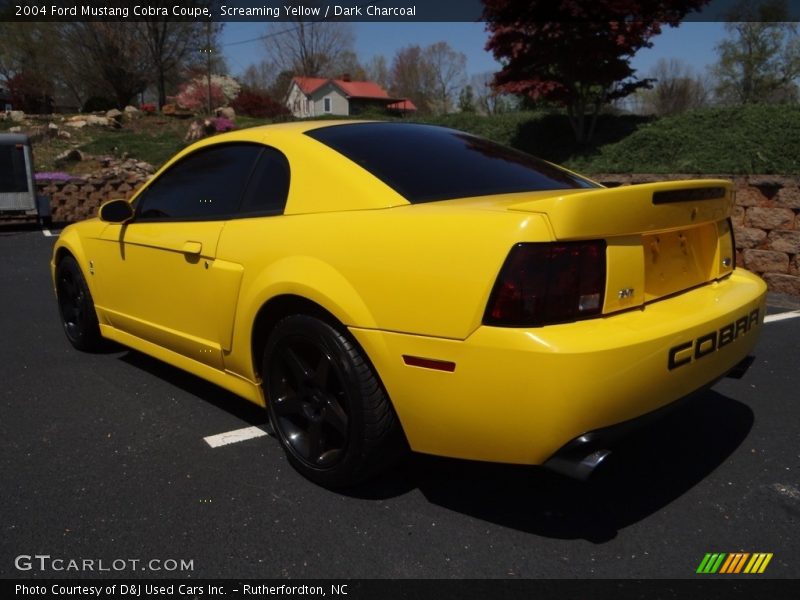 Screaming Yellow / Dark Charcoal 2004 Ford Mustang Cobra Coupe