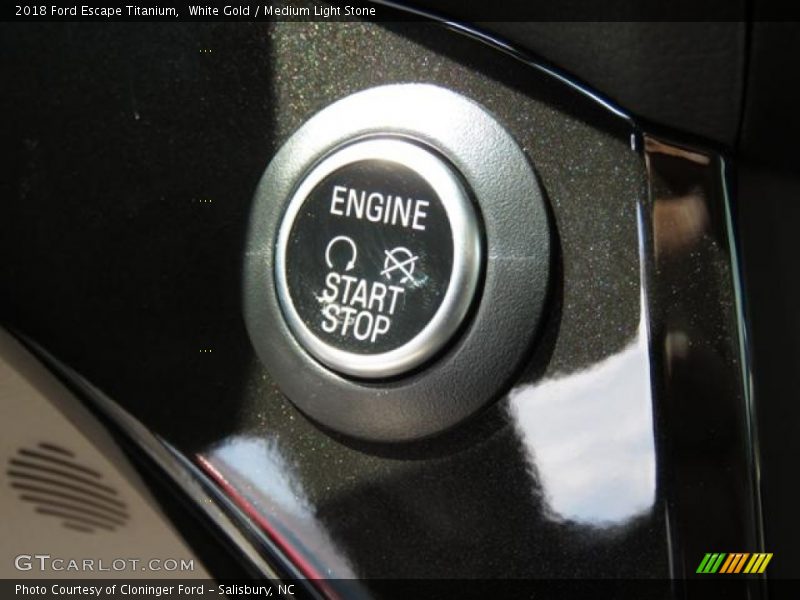 White Gold / Medium Light Stone 2018 Ford Escape Titanium