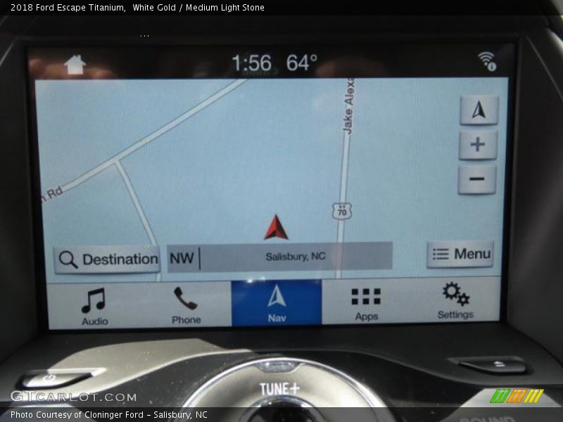 Navigation of 2018 Escape Titanium
