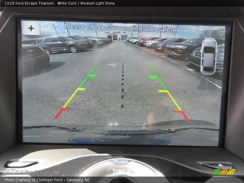 White Gold / Medium Light Stone 2018 Ford Escape Titanium