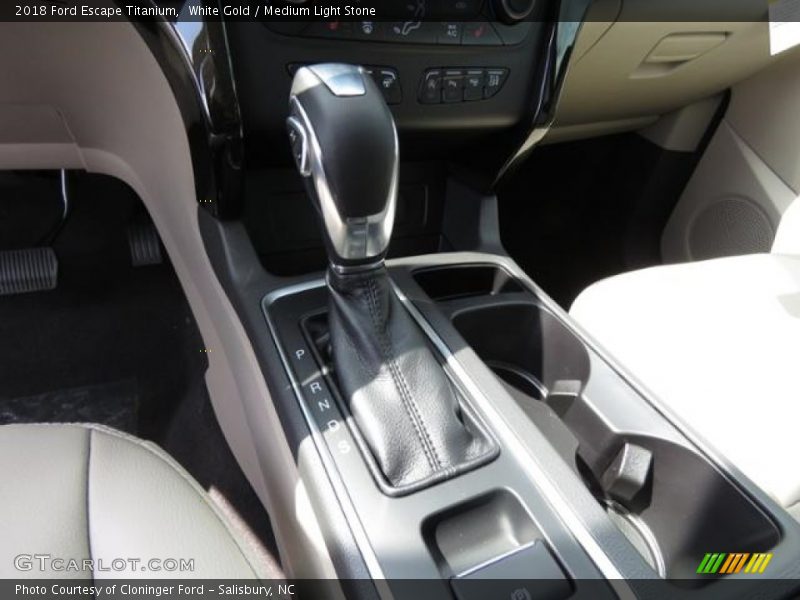 White Gold / Medium Light Stone 2018 Ford Escape Titanium