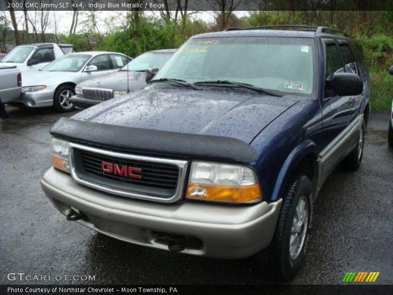 Indigo Blue Metallic / Beige 2000 GMC Jimmy SLT 4x4