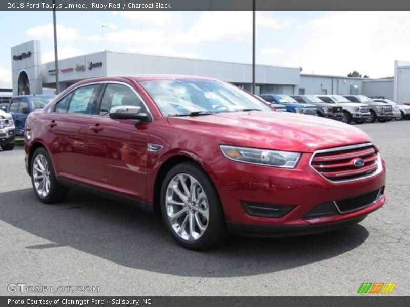 Ruby Red / Charcoal Black 2018 Ford Taurus Limited