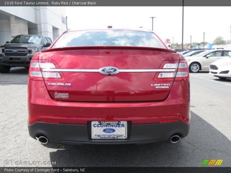 Ruby Red / Charcoal Black 2018 Ford Taurus Limited