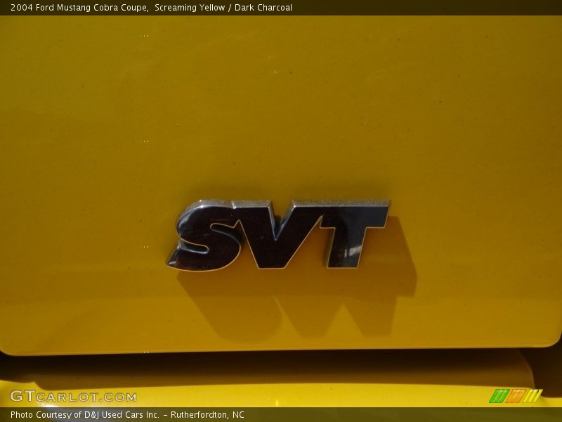 Screaming Yellow / Dark Charcoal 2004 Ford Mustang Cobra Coupe