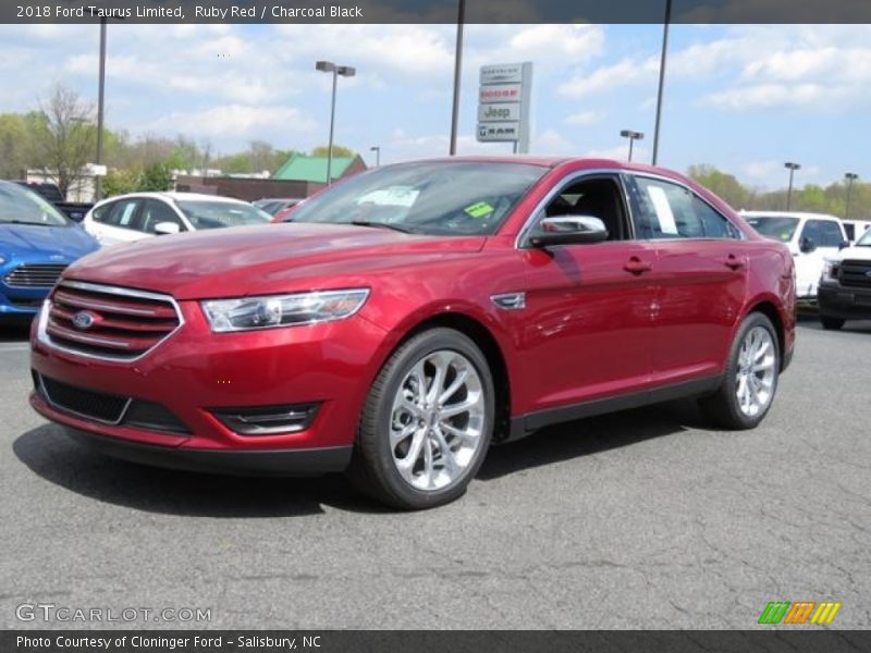 Ruby Red / Charcoal Black 2018 Ford Taurus Limited