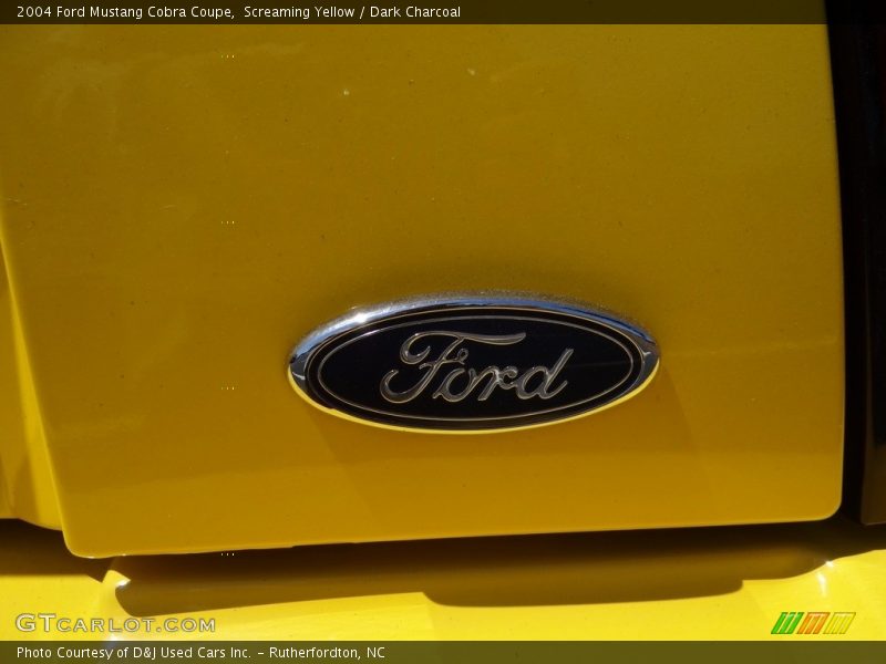 Screaming Yellow / Dark Charcoal 2004 Ford Mustang Cobra Coupe