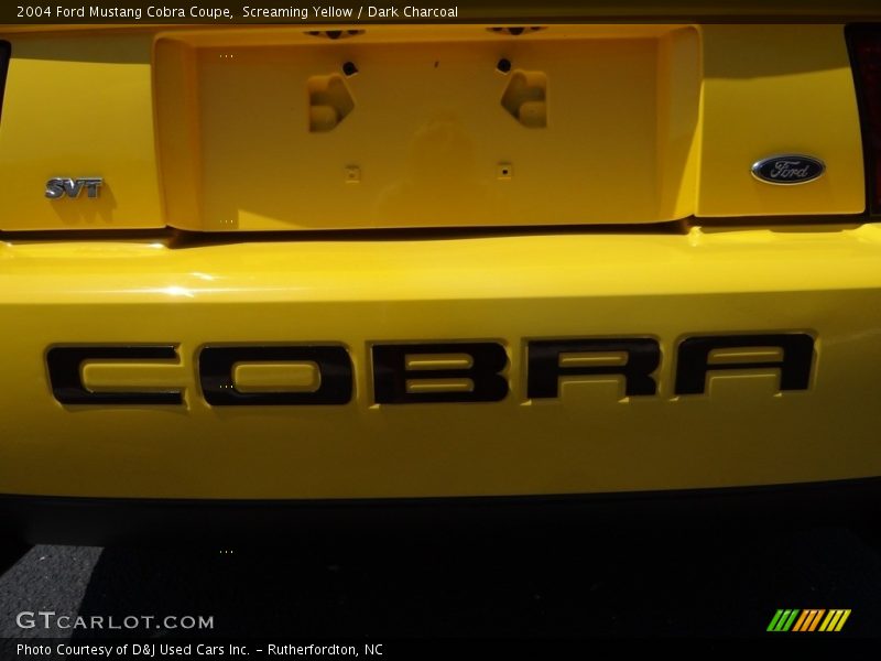 Screaming Yellow / Dark Charcoal 2004 Ford Mustang Cobra Coupe