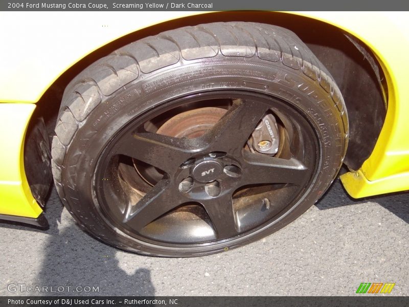 Screaming Yellow / Dark Charcoal 2004 Ford Mustang Cobra Coupe