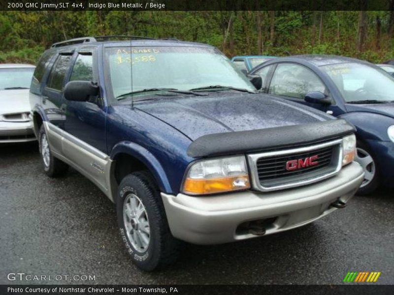 Indigo Blue Metallic / Beige 2000 GMC Jimmy SLT 4x4