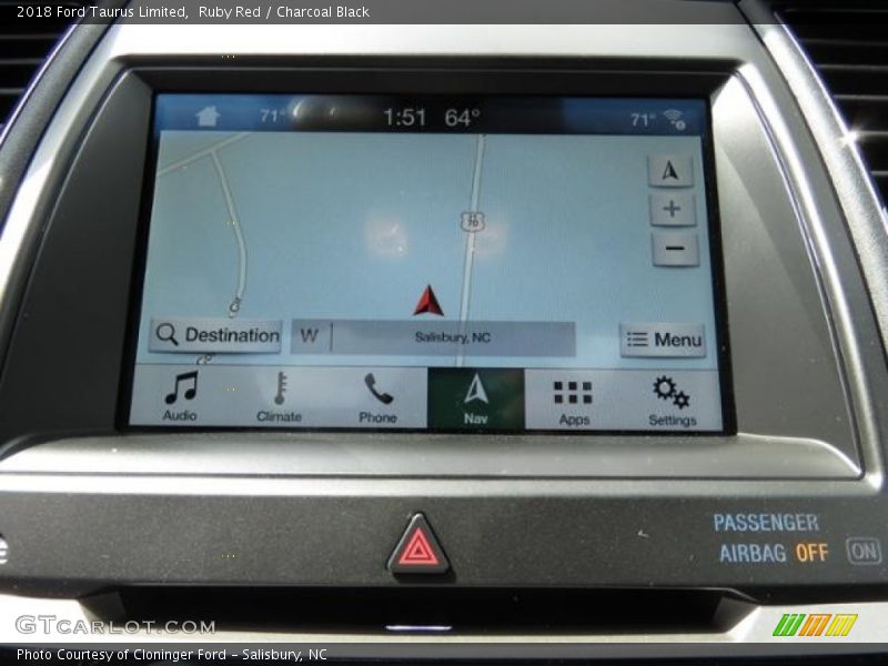 Ruby Red / Charcoal Black 2018 Ford Taurus Limited