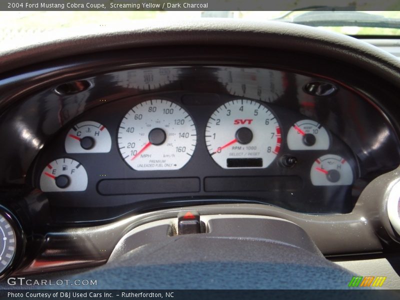 Screaming Yellow / Dark Charcoal 2004 Ford Mustang Cobra Coupe