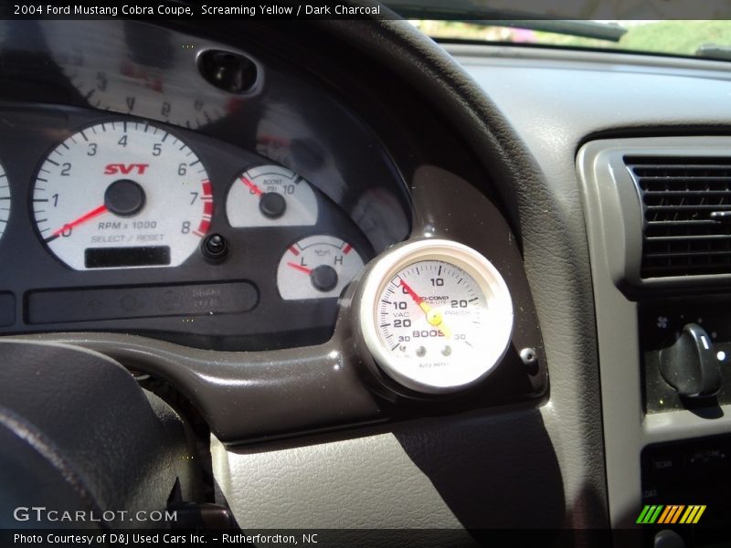 Screaming Yellow / Dark Charcoal 2004 Ford Mustang Cobra Coupe