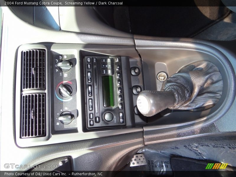Screaming Yellow / Dark Charcoal 2004 Ford Mustang Cobra Coupe