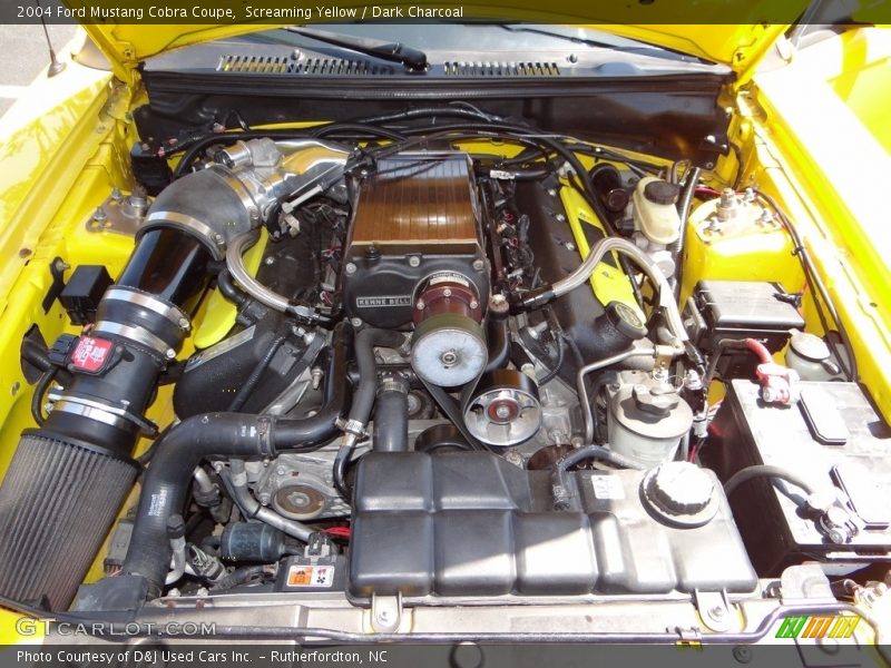 Screaming Yellow / Dark Charcoal 2004 Ford Mustang Cobra Coupe