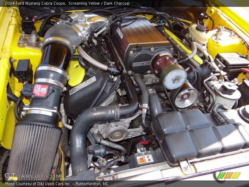 Screaming Yellow / Dark Charcoal 2004 Ford Mustang Cobra Coupe