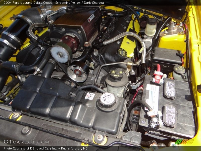 Screaming Yellow / Dark Charcoal 2004 Ford Mustang Cobra Coupe