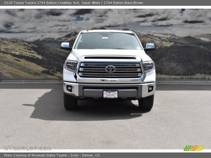 Super White / 1794 Edition Black/Brown 2018 Toyota Tundra 1794 Edition CrewMax 4x4