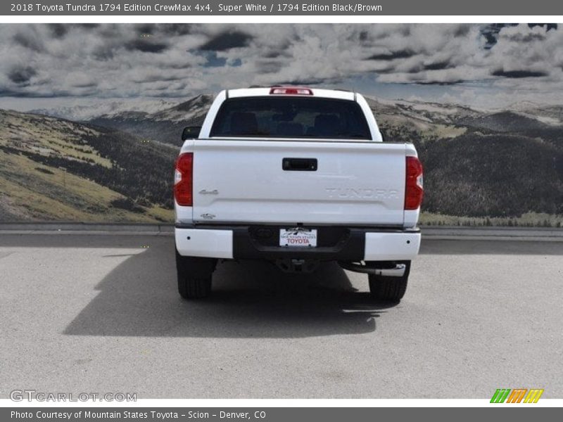 Super White / 1794 Edition Black/Brown 2018 Toyota Tundra 1794 Edition CrewMax 4x4