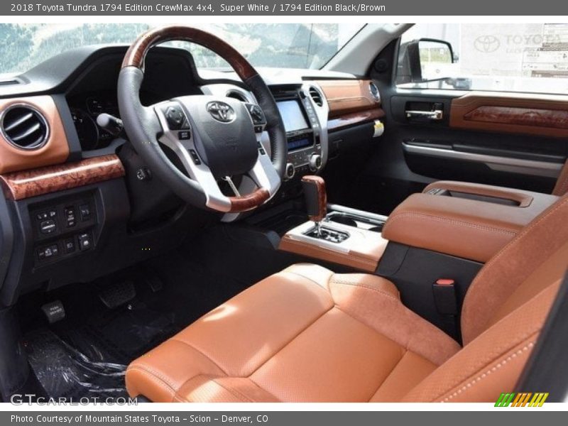 Super White / 1794 Edition Black/Brown 2018 Toyota Tundra 1794 Edition CrewMax 4x4