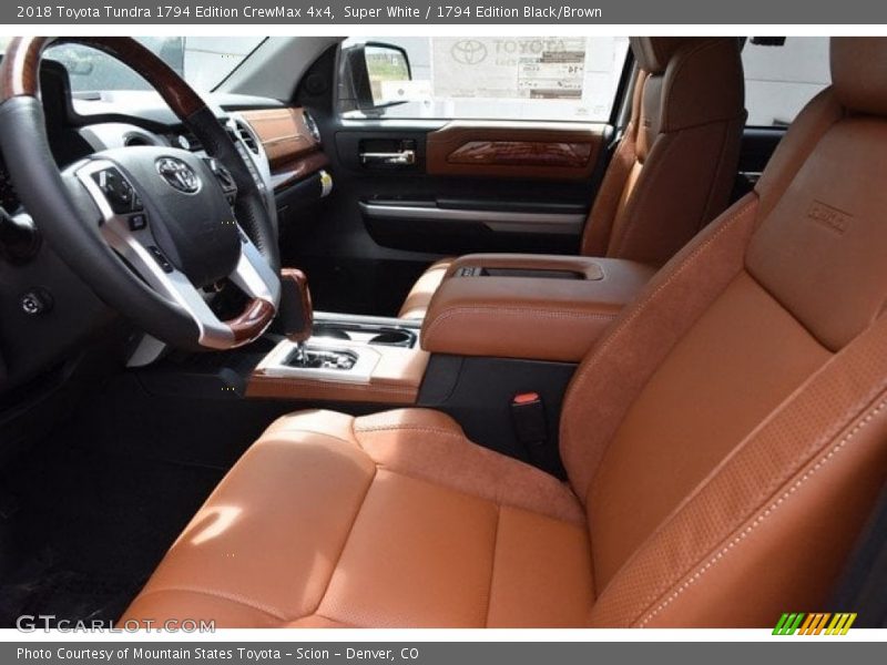 Super White / 1794 Edition Black/Brown 2018 Toyota Tundra 1794 Edition CrewMax 4x4